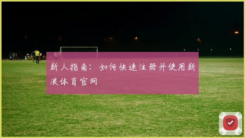 新人指南:如何快速注册并使用新浪体育官网